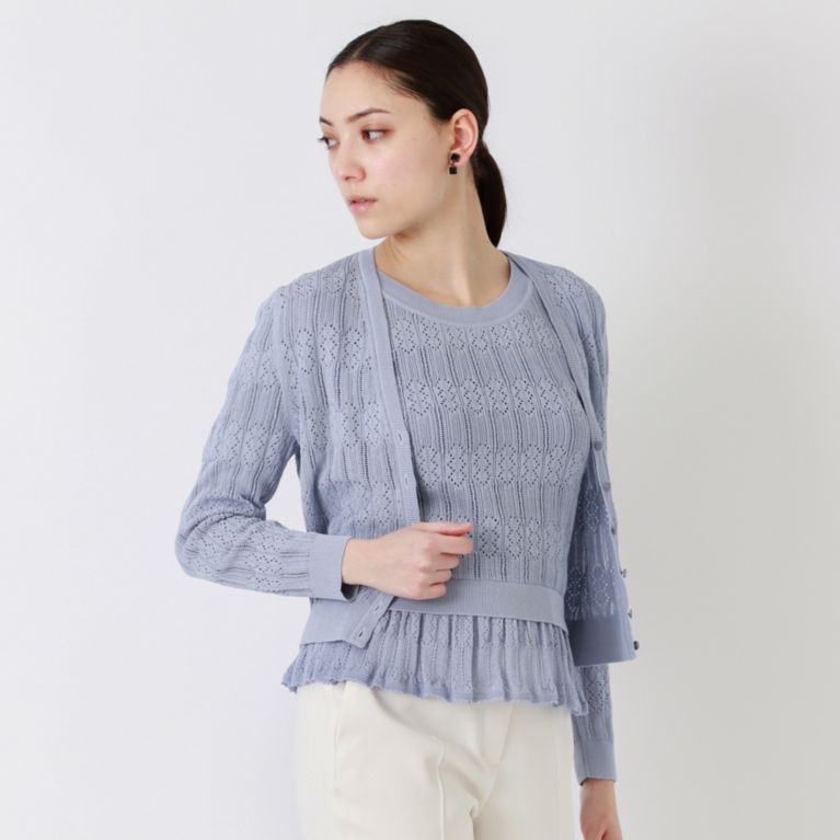 アイレット ニットカーディガン（ニット/セーター）｜EPOCA（エポカ