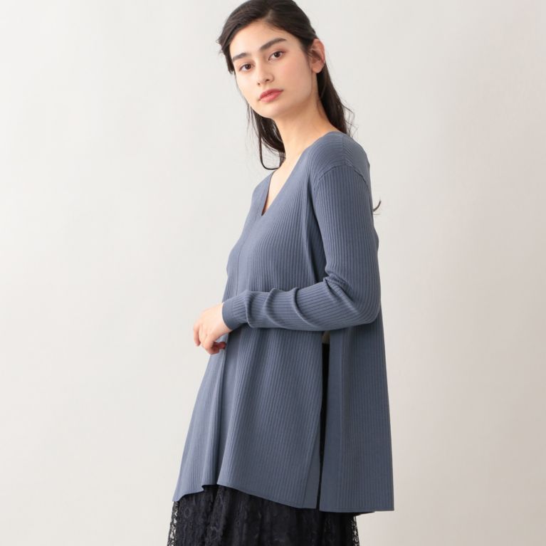 【EPOCA】 フリッカーハニーニット サックス1