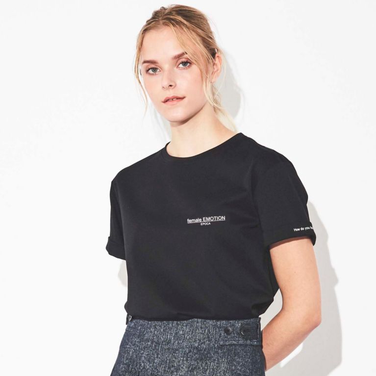 メッセージプリントカットソー Tシャツ カットソー Epoca エポカ のレディースファッション通販 三陽商会