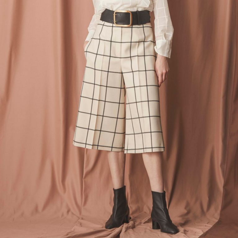 グリーン・ホワイト系 完成品♪ エポカ ガウチョパンツ - 通販