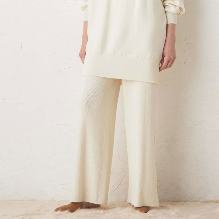 店舗限定 La Maglia In Casa ワイドシルエットリブパンツ その他パンツ Epoca エポカ のレディースファッション通販 三陽商会