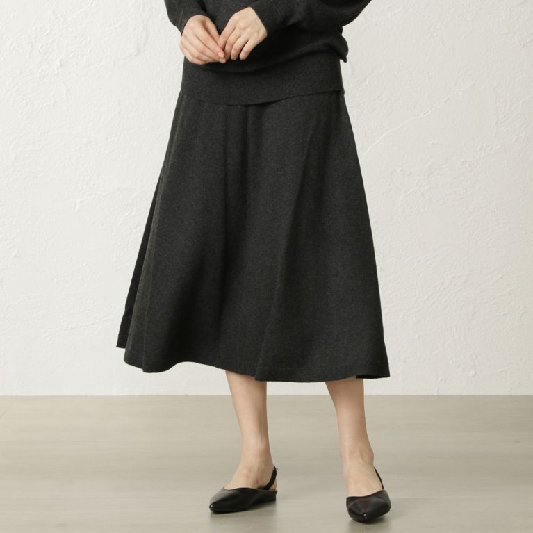 【EPOCA】 【店舗限定】【 LA MAGLIA IN CASA】ニットフレアスカート グレー5