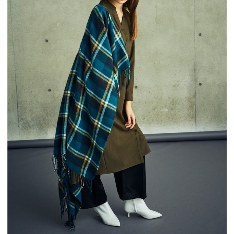 ブロックチェックポンチョ その他マフラー ストール スカーフ Cast キャスト コロン のレディースファッション通販 三陽商会