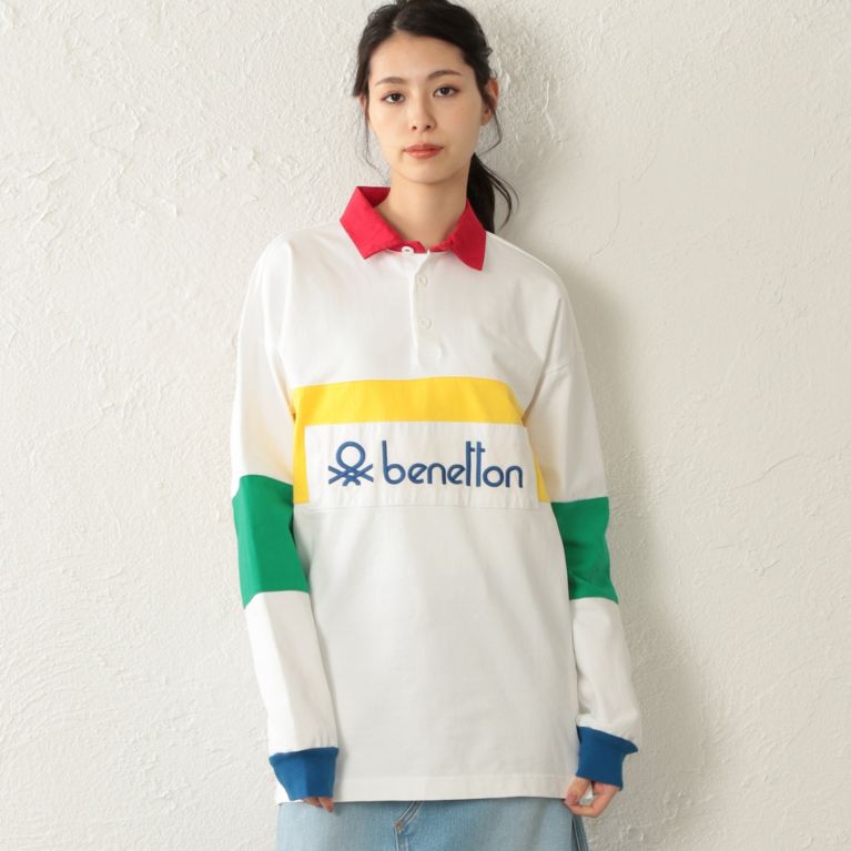 【CAST：】 【店舗限定】【BENETTON】アーカイブラガーシャツ ホワイト