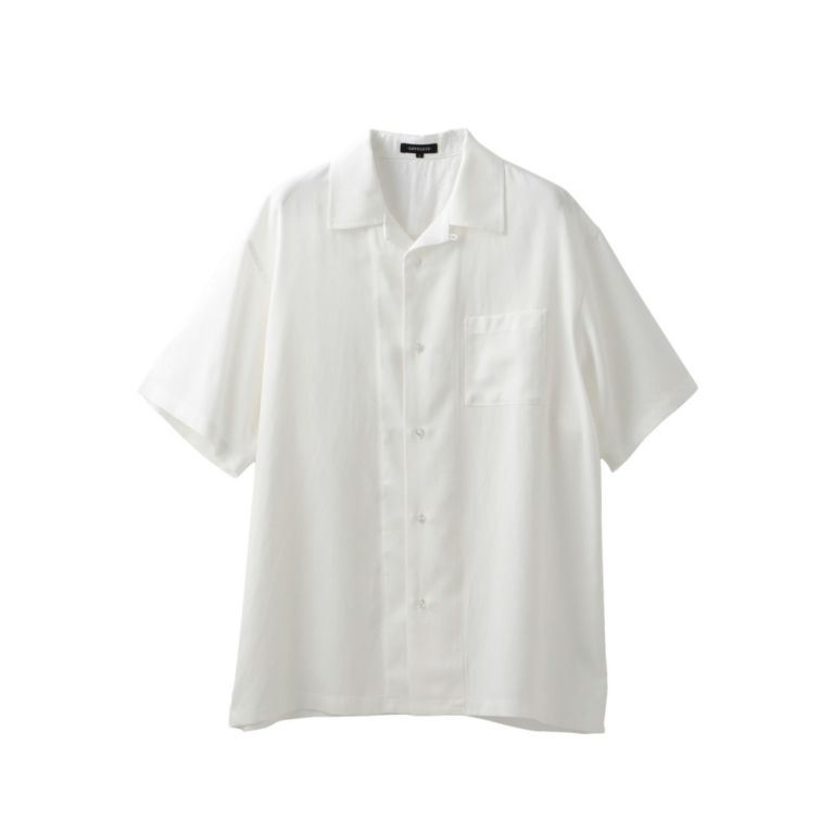 【ラブレス(LOVELESS)】【LOVELESS】MEN はっ水オープンカラーシャツ ホワイト2 送料無料！