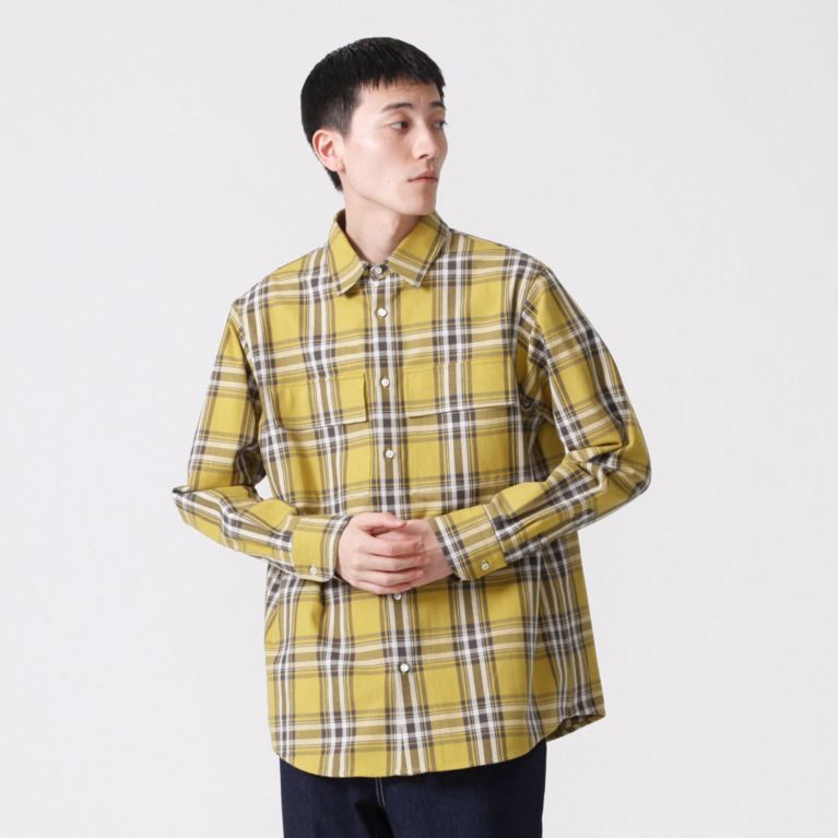 【LOVELESS】 【Safari掲載商品】チェックポケットシャツ マスタード