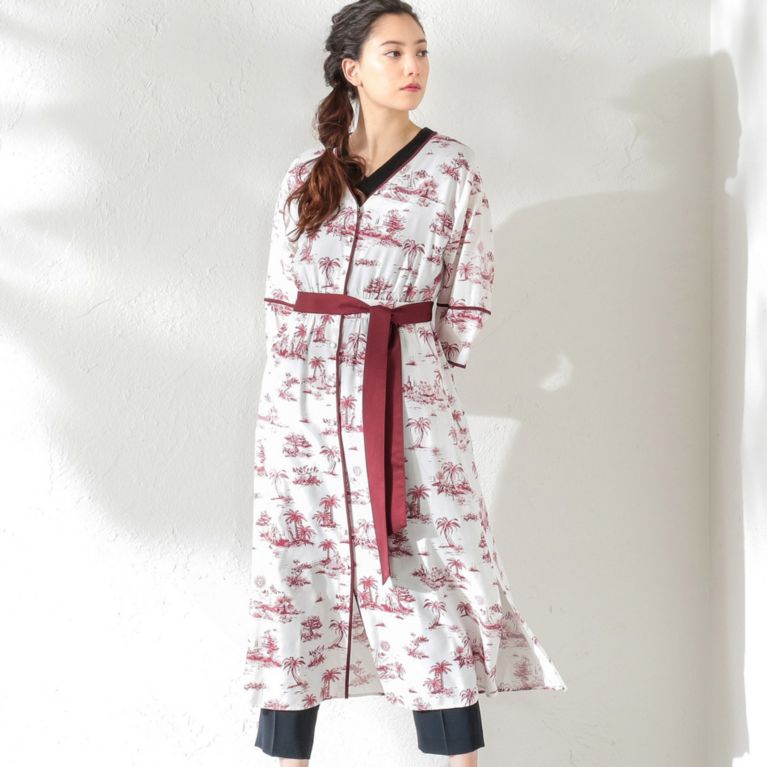 30%OFF！SALE＜三陽商会＞【ラブレス(LOVELESS)】【LOVELESS】WOMEN Toile du Jouy ガウンドレス ピンク6 送料無料 ＆ 定価 23760円から 7128円値引！