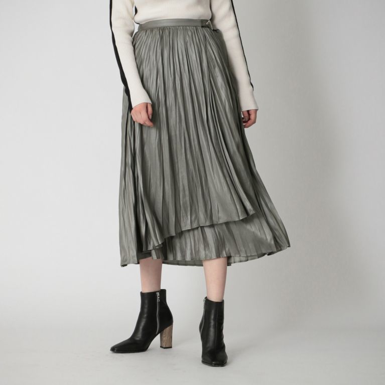 プリーツ ラップ スカート ロングスカート Loveless ラブレス のファッション通販 三陽商会