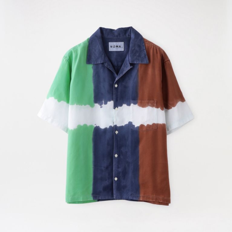 【LOVELESS】 【NOMA t.d.】MEN シャツ 3-dye SS Shirt-Nature SH 01 ネイビー