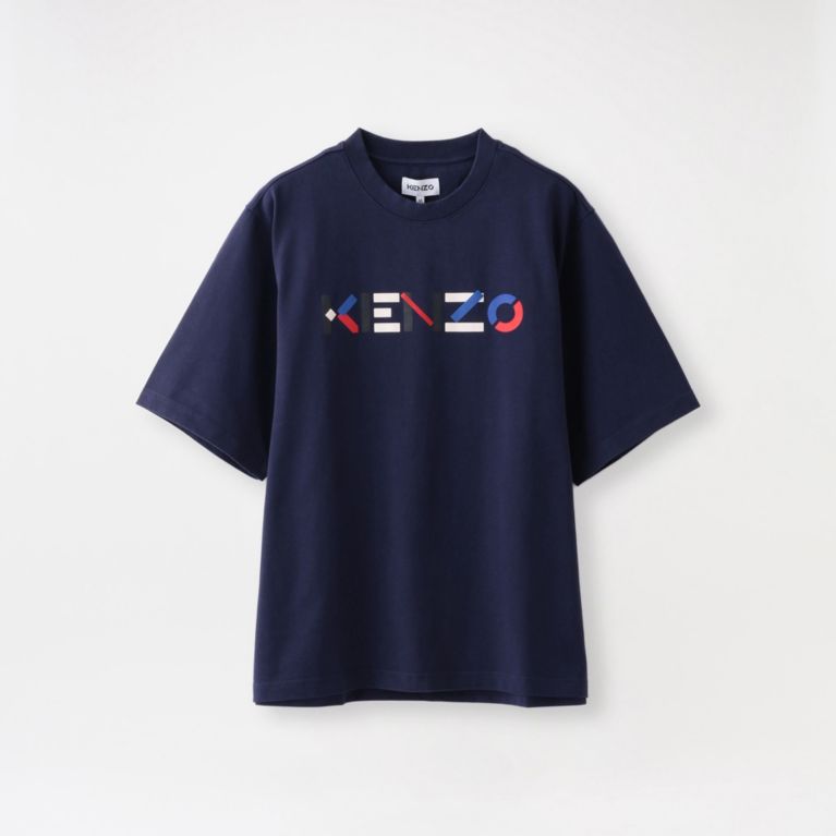 【LOVELESS】 【KENZO】MEN Tシャツ KENZO LOGO MULTICO SKATE TS FB55TS0554SB ネイビー