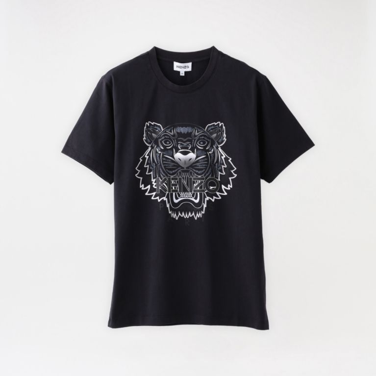 【LOVELESS】 【KENZO】MEN Tシャツ GRADIENT TIGER CLASSIC T-SHIRT FB55TS0264YG ブラック