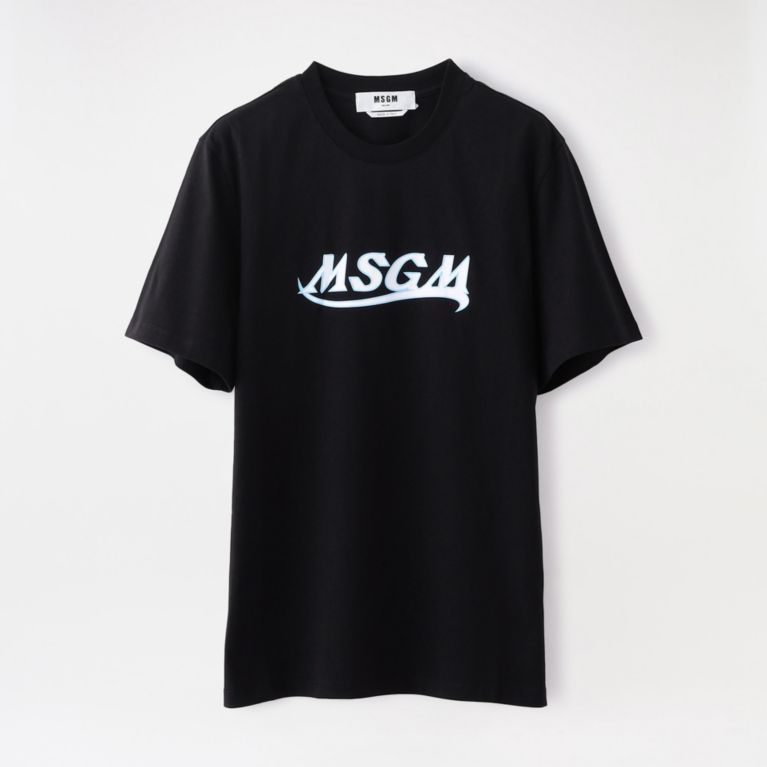 【LOVELESS】 【MSGM】MEN T-SHIRT 3040MM169 217098-27 ブラック