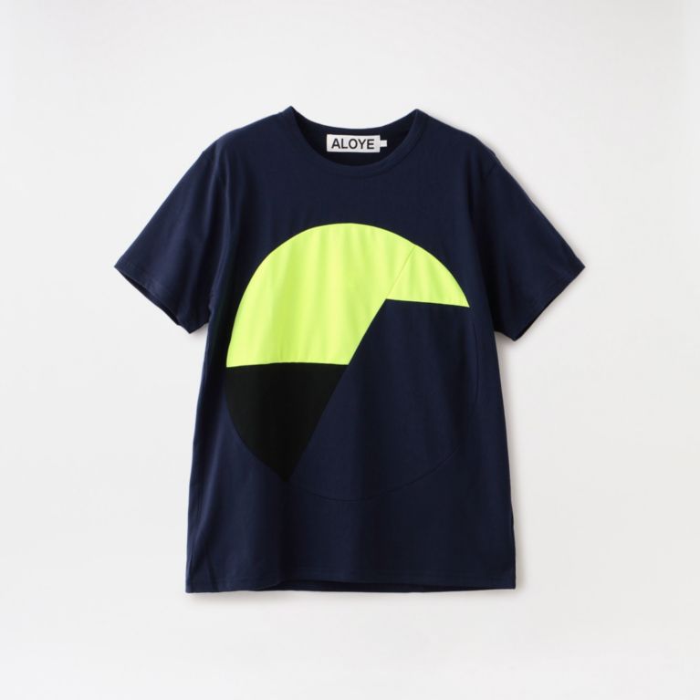 【LOVELESS】 【ALOYE】MEN Color Blocks Short Sleeve T-shirt AY05748 ネイビー