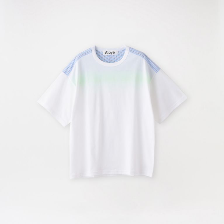 【LOVELESS】 【ALOYE】MEN Tシャツ Shirt Fabrics - Short Sleeve Big Fit T-shirt AY05903 グリーン