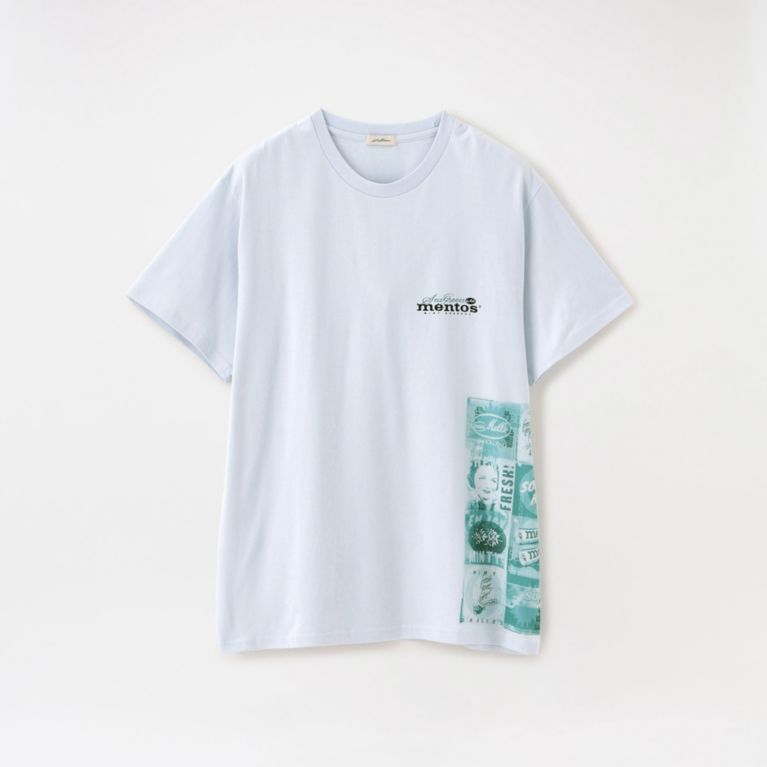 【LOVELESS】 【Seagreen×mentos】MEN Tシャツ MSG20S8177 サックスブルー