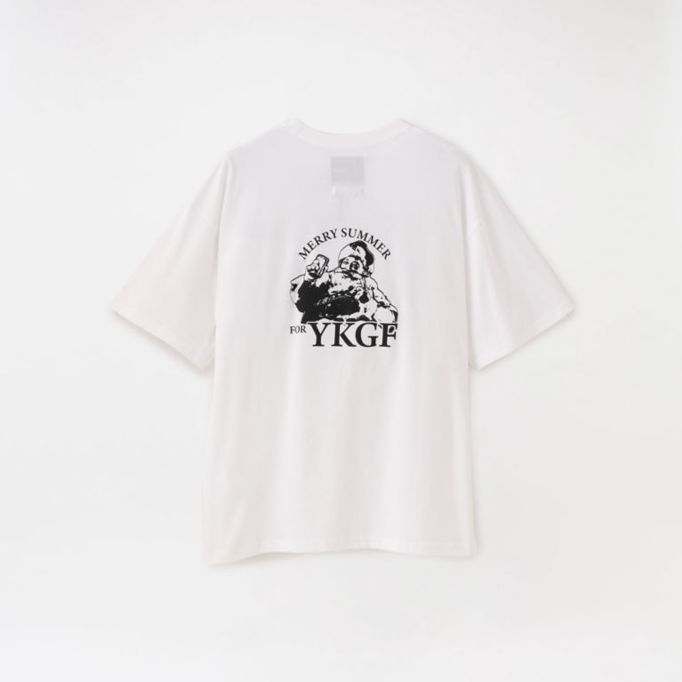 【LOVELESS】 【yoshiokubo GROUNDFLOOR】MEN OVERSIZED T MERRY SUMMER YKS20103 ホワイト