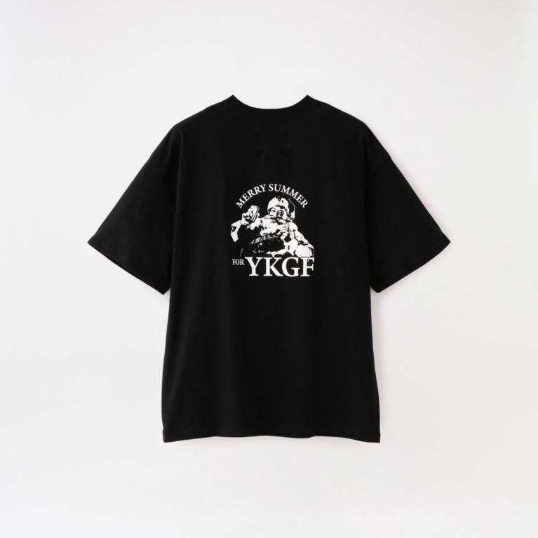 【LOVELESS】 【yoshiokubo GROUNDFLOOR】MEN OVERSIZED T MERRY SUMMER YKS20103 ブラック