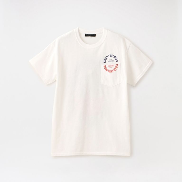 【LOVELESS】 【DEAD FEELINGS】MEN S/S Pocket Tee - Mask GL631 ホワイト