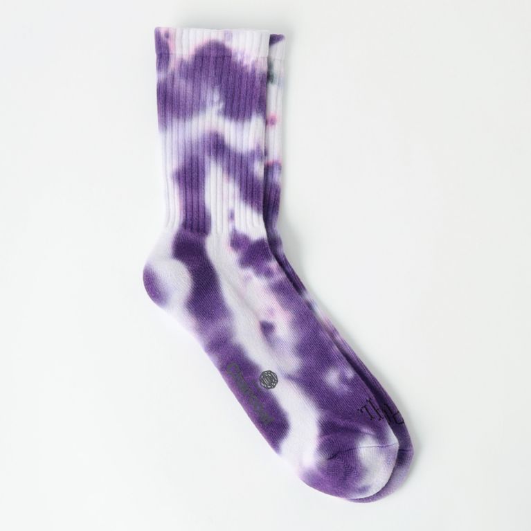 【LOVELESS】 【Charcoal】MEN ソックス OC Tye-Dye Reg Socks 21-22-4-004 パープル