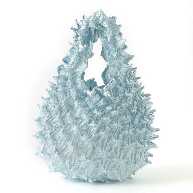 【LOVELESS】 【BUNZABURO】バッグ BAI SHIBORI PETIT BAG AB3811 サックスブルー