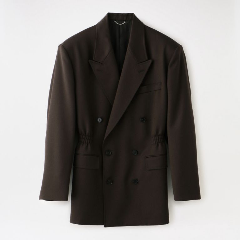 【LOVELESS】 【JOHN LAWRENCE SULLIVAN】WOMEN waist gathered jacket 1d019-0120-02 w-07 ブラウン