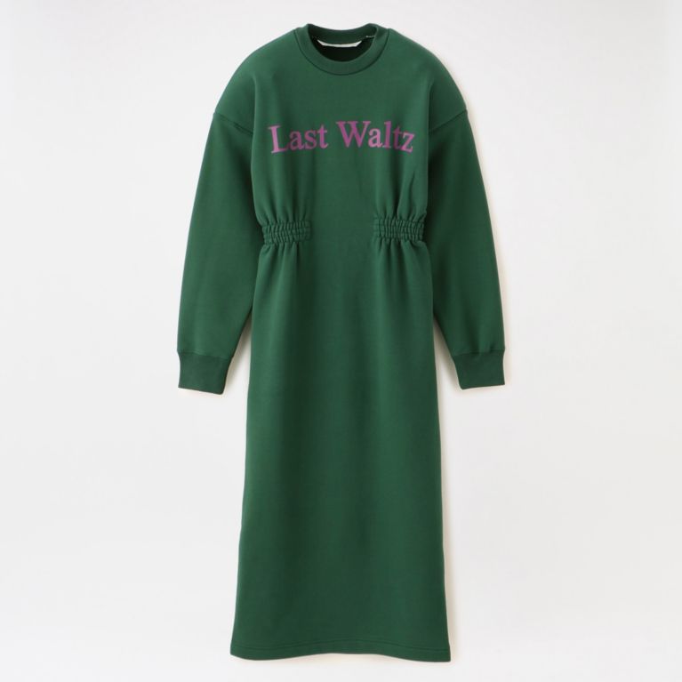 【LOVELESS】 【JOHN LAWRENCE SULLIVAN】WOMEN PRINTED SWEAT DRESS 5D016-1220-22 グリーン