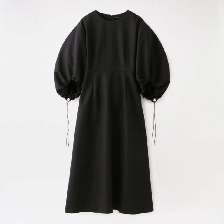 【LOVELESS】 【YOHEI OHNO】WOMEN Shirring Sleeve Dress OH-20O-DR8 ブラック