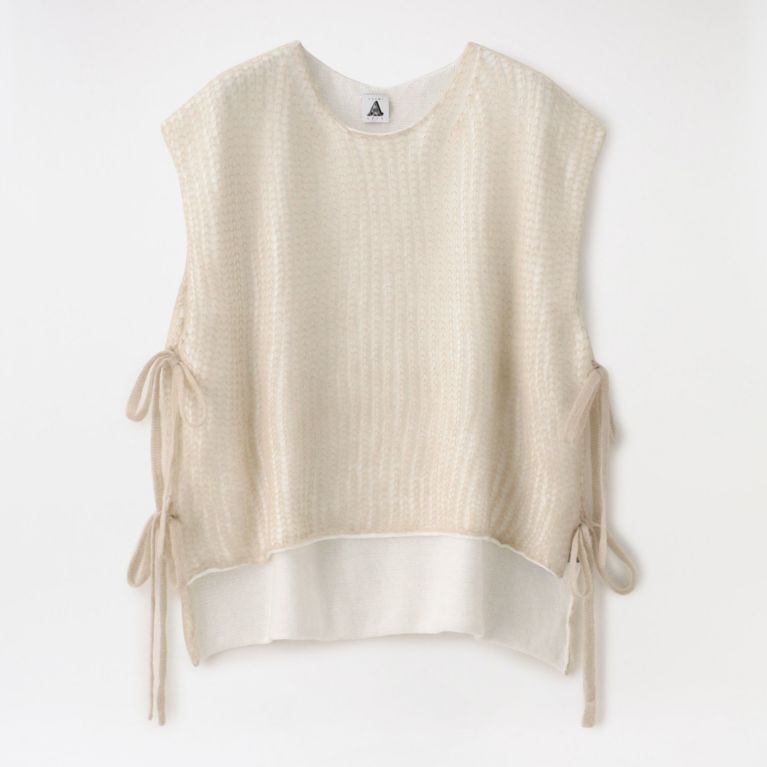 【LOVELESS】 【yuumi ARIA】WOMEN MOHAIR APRON VEST 202-AK023 ホワイト