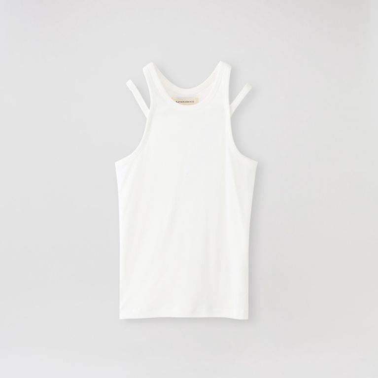 SAYAKADAVIS】タンクトップ Double Strap Tanktop QCS40-CRI（Tシャツ