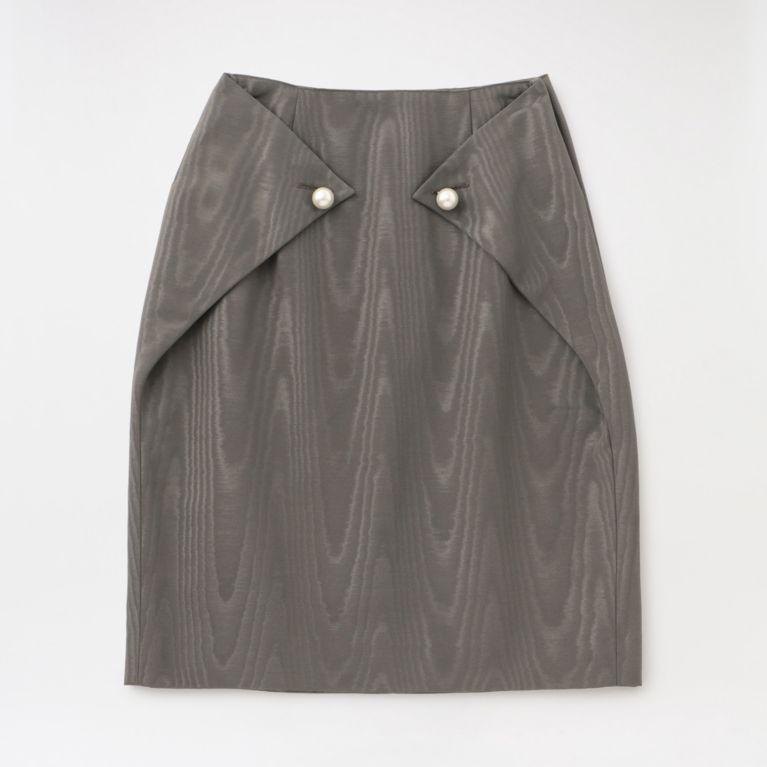 【LOVELESS】 【JOHN LAWRENCE SULLIVAN】WOMEN FRONT SIDE TUCKED SKIRT 2D013-0620-32 W-19 グレー