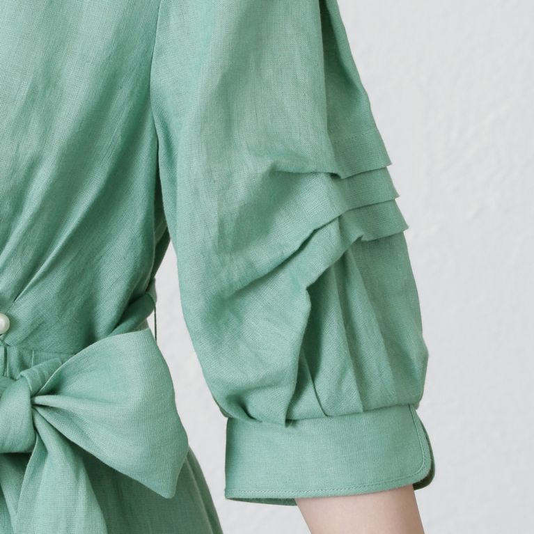 Flicka パールボタンカラードレス ワンピース Epoca The Shop エポカ ザ ショップ のレディースファッション通販 三陽商会