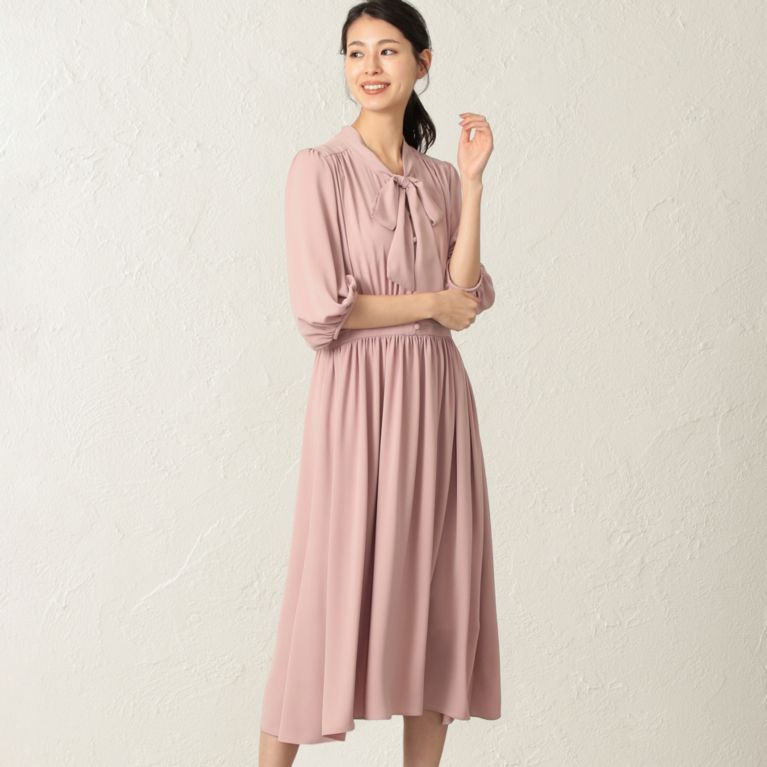 ラングサテンドレス ワンピース To Be Chic トゥー ビー シック のレディースファッション通販 三陽商会