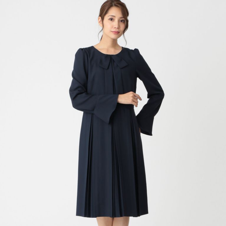 ウォッシャブル スポンジジョーゼットボックスプリーツワンピース ワンピース To Be Chic トゥー ビー シック のレディースファッション通販 三陽商会