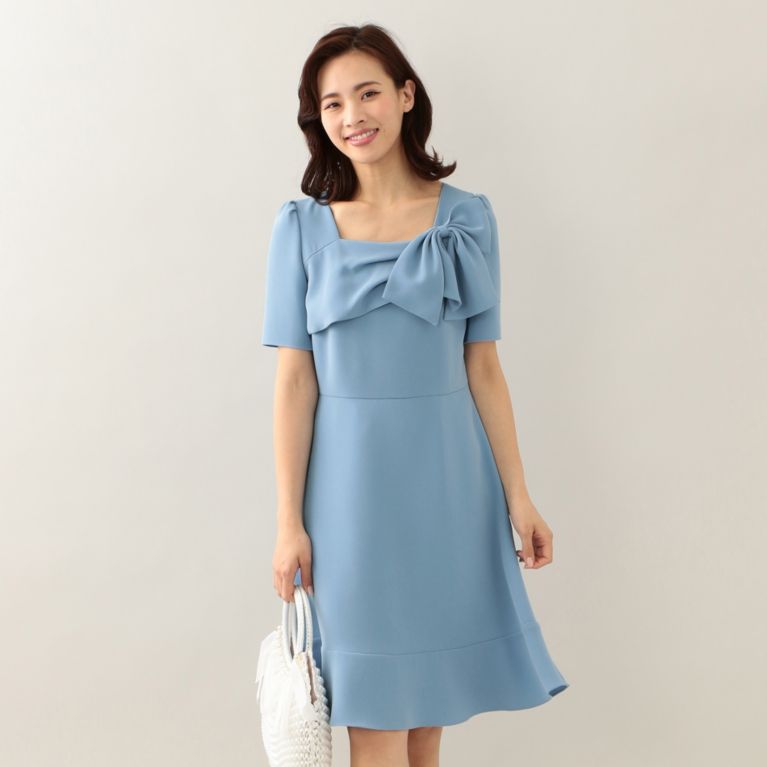 【TO BE CHIC】 アーチェローザドレス サックスブルー
