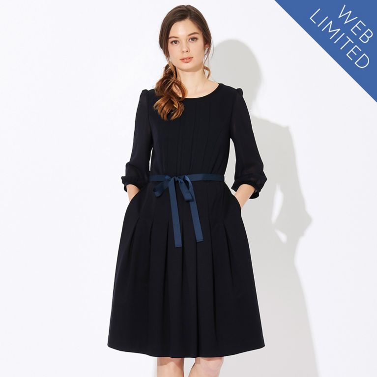 To Be Chic トゥー ビー シック ワンピース Web限定 Tricolore スーピマコットンポンチワンピース Sanyo Istore サンヨー アイストア