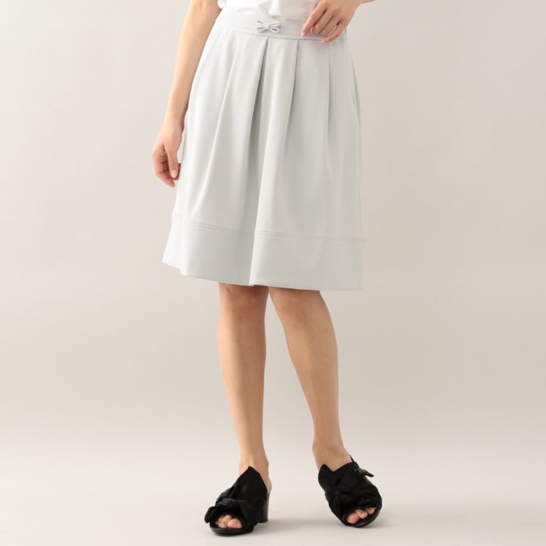【TO BE CHIC】 トリアセタックスカート グレー