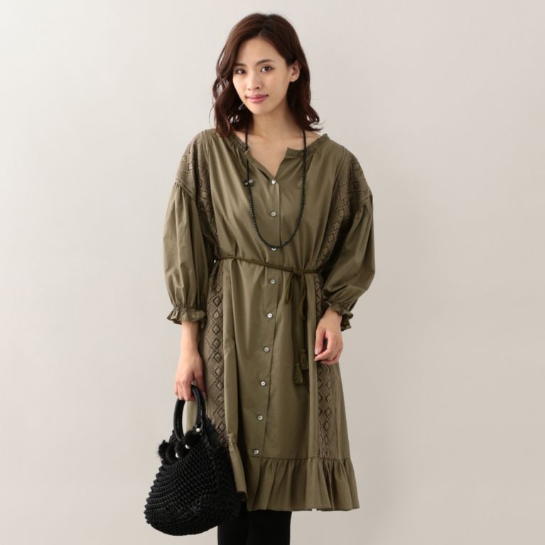 To Be Chic トゥー ビー シック ワンピース L ファンタジアローンシャツドレス Sanyo Istore サンヨー アイストア