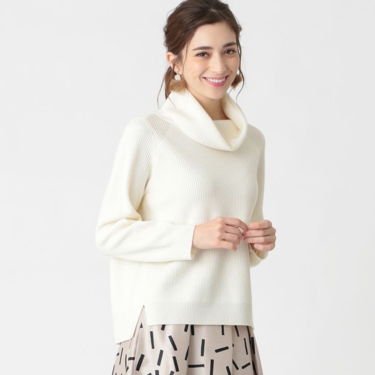 L バルキーコードオフタートルニット ラージサイズ トップス To Be Chic トゥー ビー シック のレディースファッション通販 三陽商会