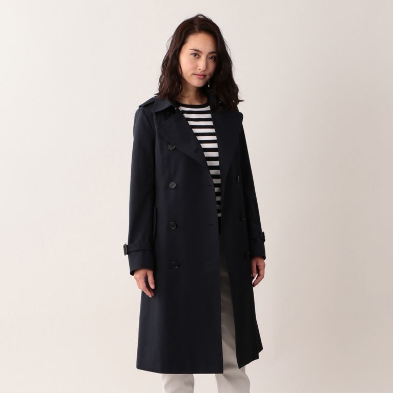 ＜三陽商会＞【マッキントッシュ ロンドン ウィメン(MACKINTOSH LONDON WOMEN)】【はっ水】【LOGIE ロージー】マッキントッシュギャバジントレンチコート ネイビー 送料無料！