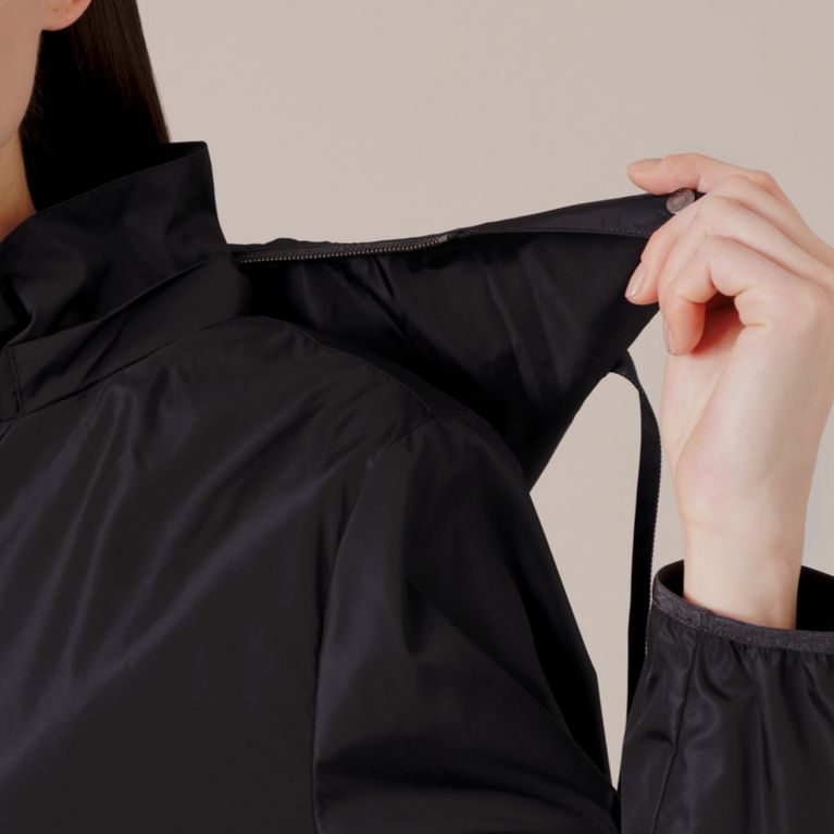 LIMONTA】シャイニーナイロンタフタフーデッドコート（その他コート