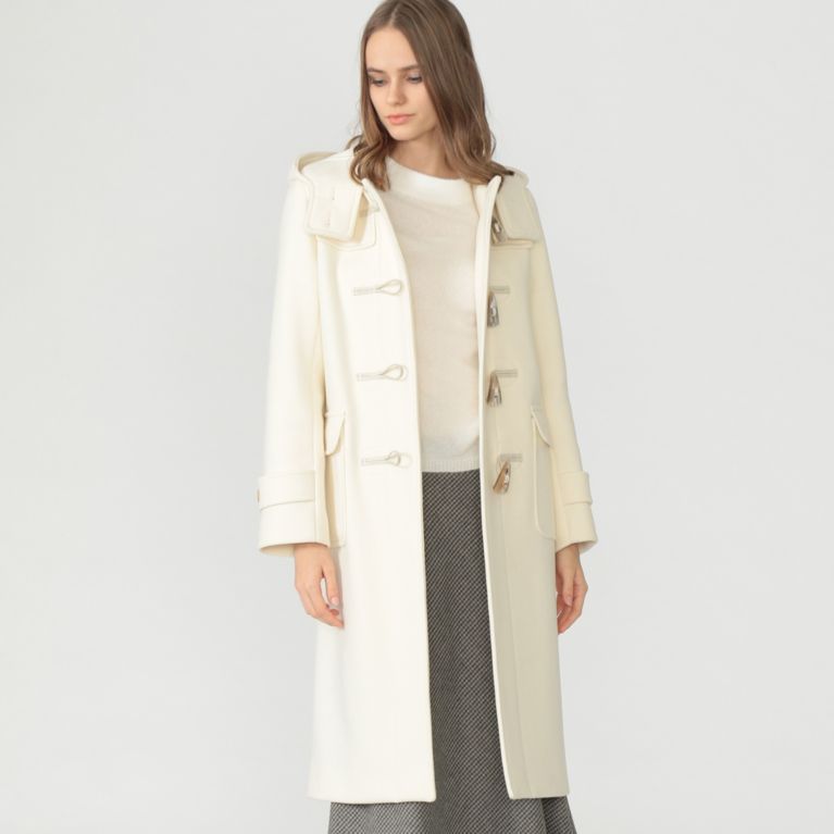 新鮮なダッフル コート ホワイト レディース 人気のファッショントレンド