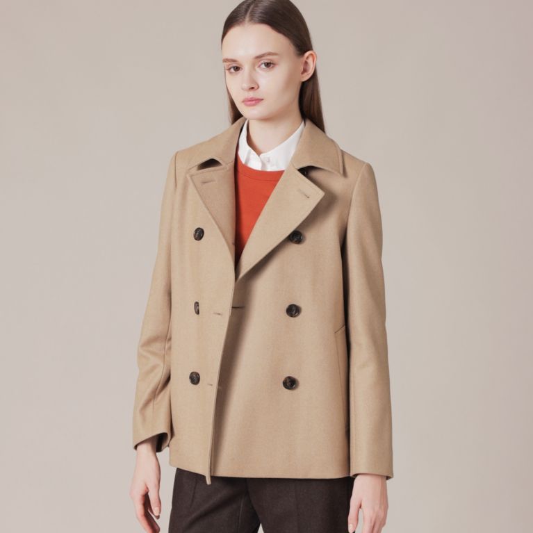 Keighley キースリー ウールヘリンボーンメルトンpコート ピーコート Mackintosh London Women マッキントッシュ ロンドン ウィメン のレディースファッション通販 三陽商会
