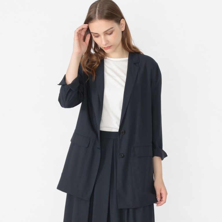 【MACKINTOSH LONDON WOMEN】 コットンツイルジャケット ネイビー