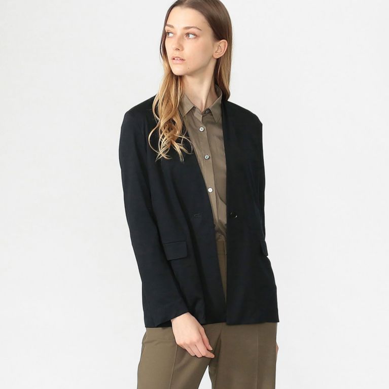 【MACKINTOSH LONDON WOMEN】 パッカブルジャージジャケット ネイビー