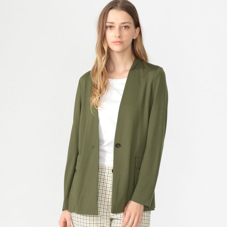 【MACKINTOSH LONDON WOMEN】 パッカブルジャージジャケット カーキ