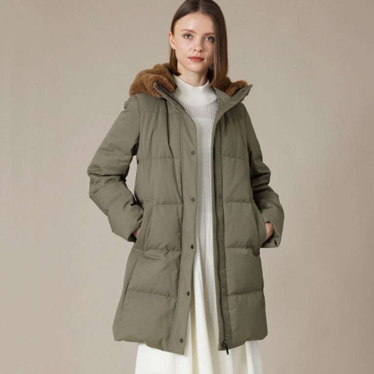 【MACKINTOSH LONDON WOMEN】 メルヴィダウンコート カーキ