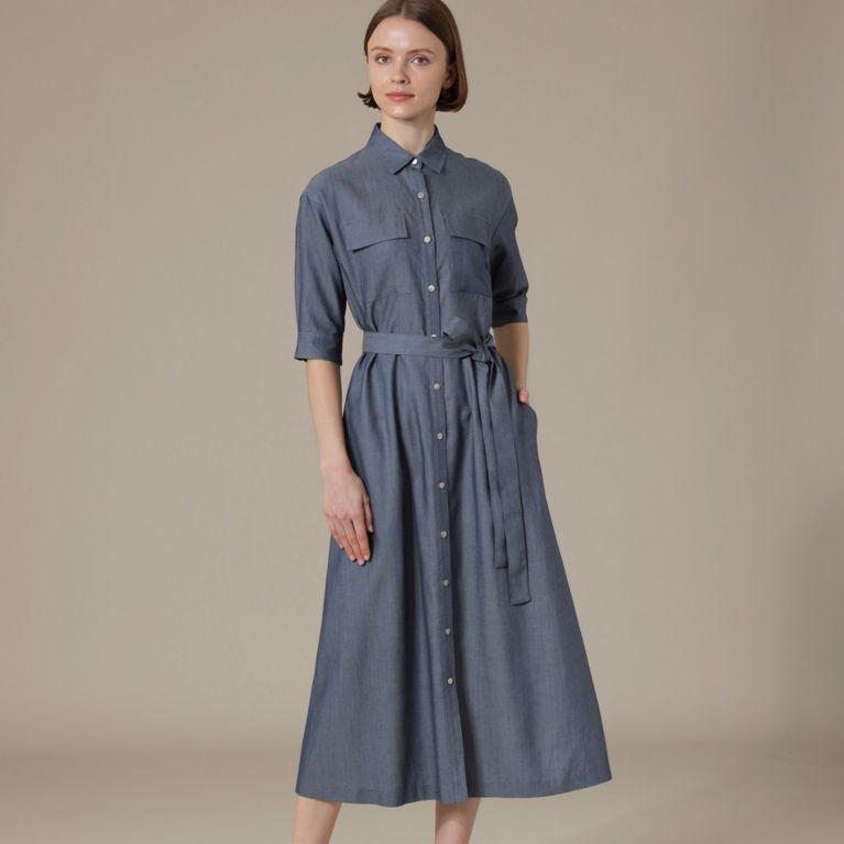 ペーパーデニムワンピース ワンピース Mackintosh London Women マッキントッシュ ロンドン ウィメン のレディースファッション 通販 三陽商会