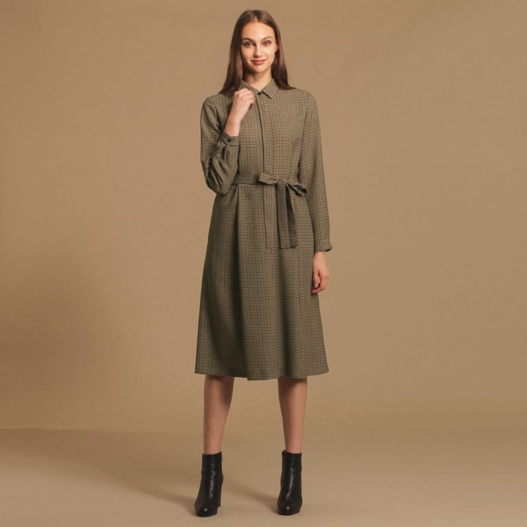 ウールライクツイルチェックワンピース ワンピース Mackintosh London Women マッキントッシュ ロンドン ウィメン のレディースファッション通販 三陽商会