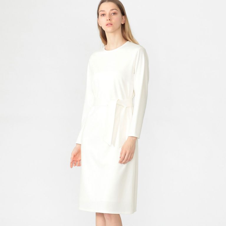 【MACKINTOSH LONDON WOMEN】 クリアミルドスムースワンピース ホワイト
