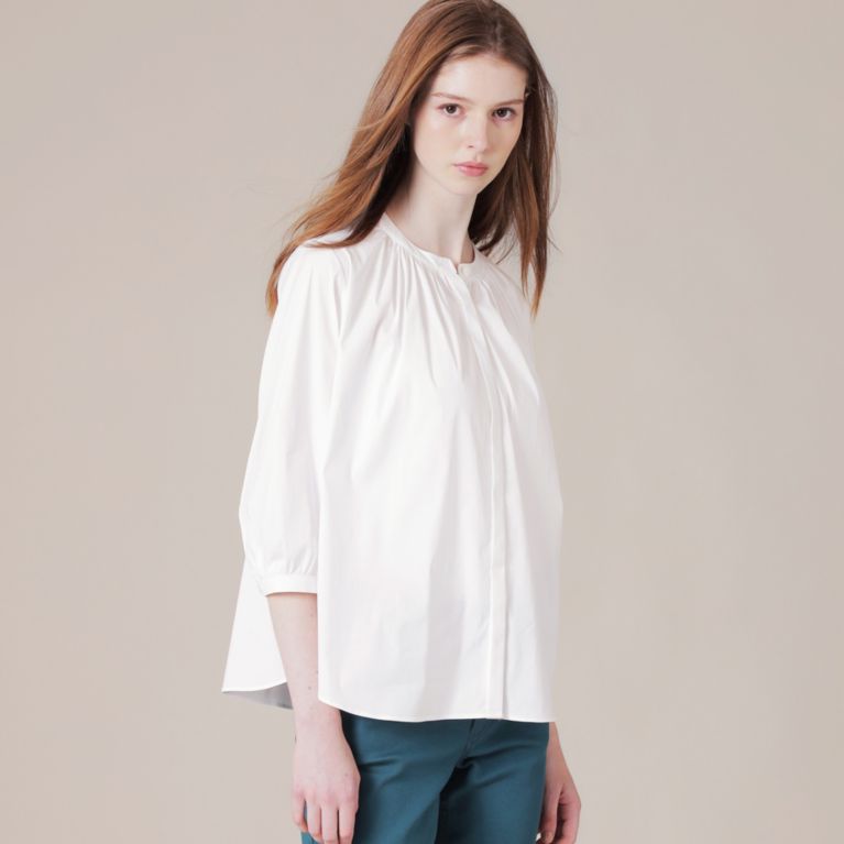 レーザーブロードノーカラーブラウス シャツ ブラウス Mackintosh London Women マッキントッシュ ロンドン ウィメン の レディースファッション通販 三陽商会